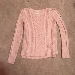 Aeropostale light pink sweater